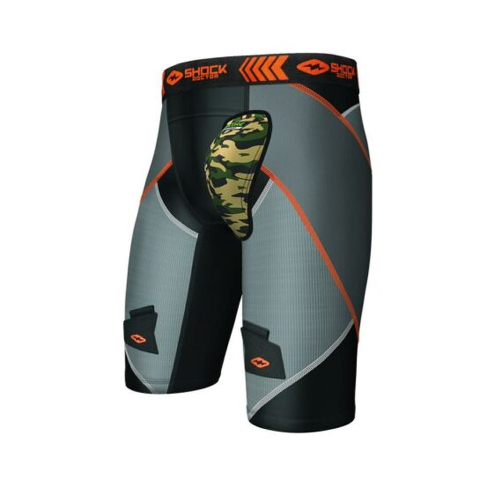 Shock Doctor Ice Hockey Cross Compression Short with AirCore Cup