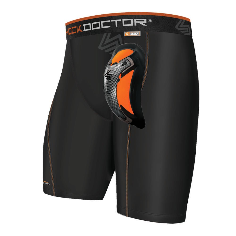 Shock Doctor Compression Shorts with Cup Pocket. Athletic  Supporter Underwear with Pocket (Cup NOT Included) Youth & Adult Black :  Clothing, Shoes & Jewelry